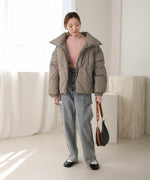 stand neck Quilted outerwear