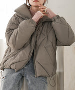 stand neck Quilted outerwear