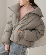 stand neck Quilted outerwear