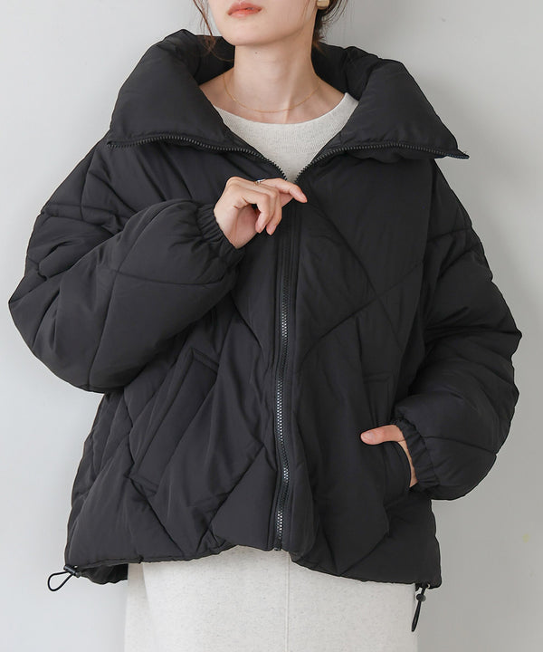 stand neck Quilted outerwear