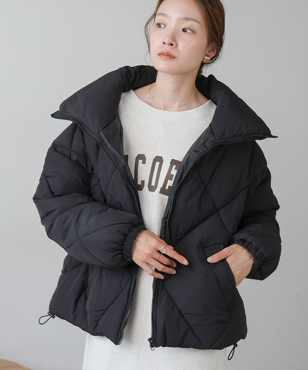 stand neck Quilted outerwear