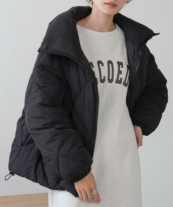 stand neck Quilted outerwear