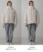 stand neck Quilted outerwear