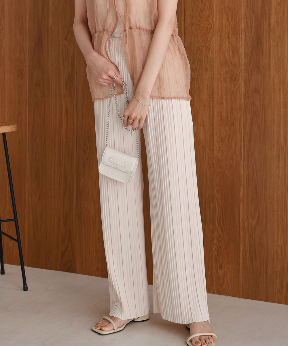 【S・M・L サイズ展開】ランダムプリーツパンツ