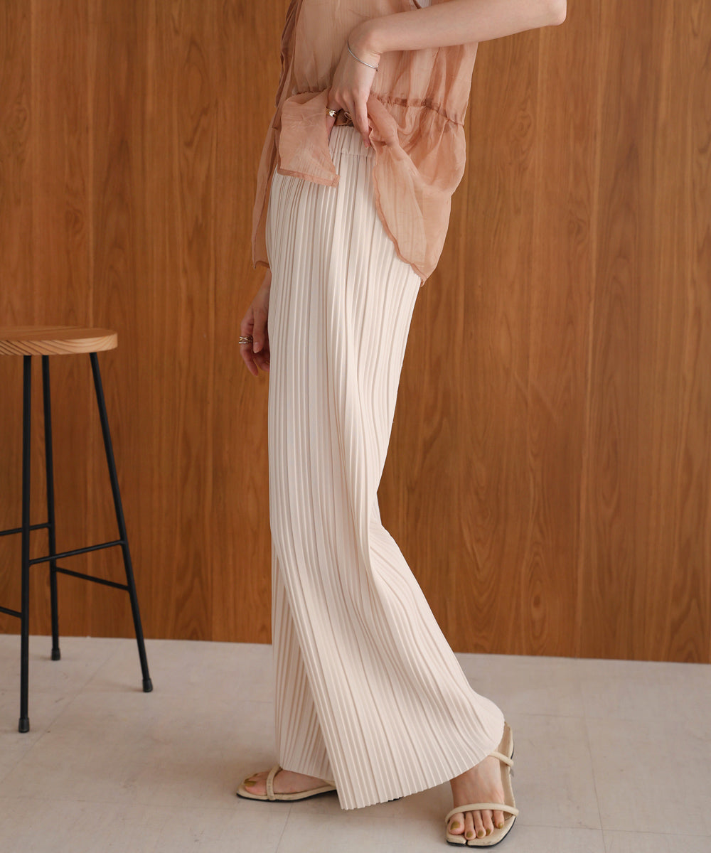 【S・M・L サイズ展開】ランダムプリーツパンツ