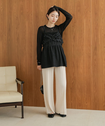 ［TIMESALE］random pleated pants