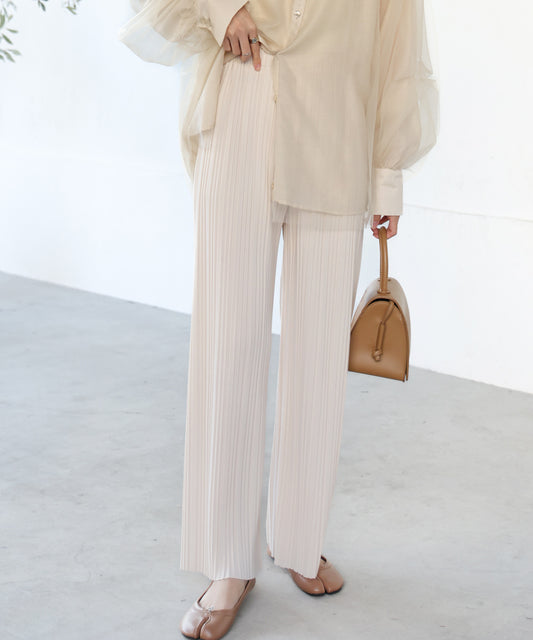 【S・M・L サイズ展開】ランダムプリーツパンツ