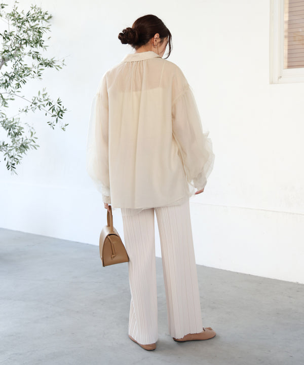 【S・M・L サイズ展開】ランダムプリーツパンツ