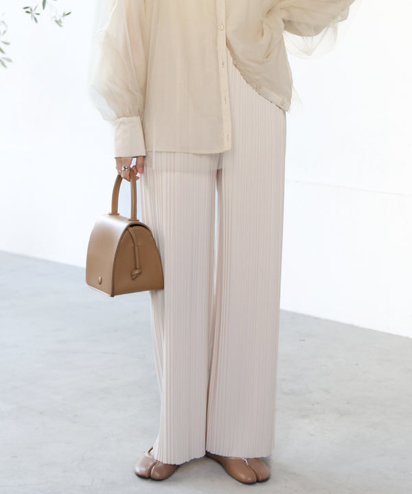 【S・M・L サイズ展開】ランダムプリーツパンツ