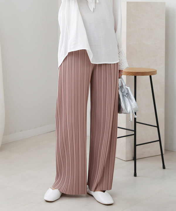 【S・M・L サイズ展開】ランダムプリーツパンツ