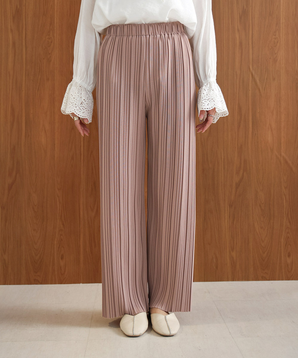 【S・M・L サイズ展開】ランダムプリーツパンツ