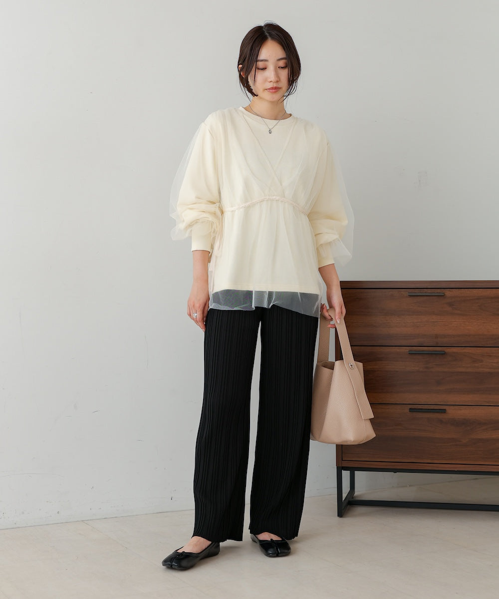 ［TIMESALE］random pleated pants