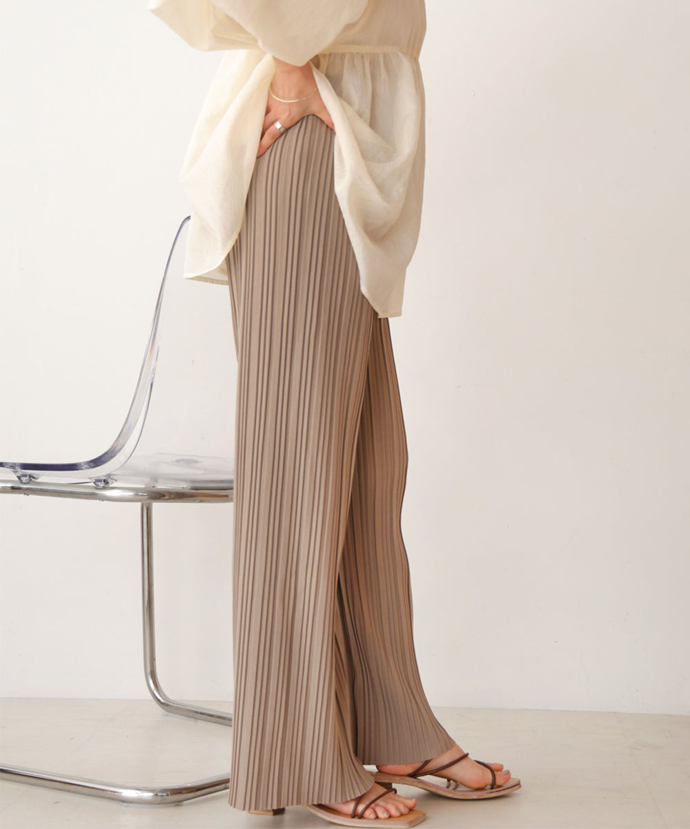 【S・M・L サイズ展開】ランダムプリーツパンツ