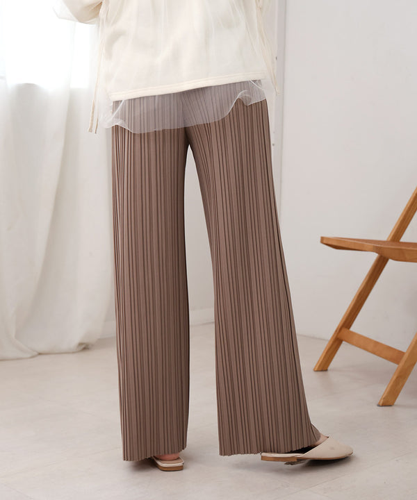 【S・M・L サイズ展開】ランダムプリーツパンツ