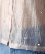PEARL SHEER VOLUME SLEEVE SHIRT BL