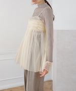 LAME TULLE CAMI TOPS