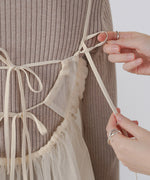 LAME TULLE CAMI TOPS