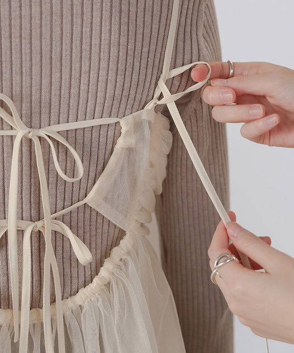 LAME TULLE CAMI TOPS