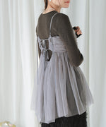 LAME TULLE CAMI TOPS