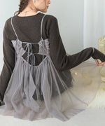 LAME TULLE CAMI TOPS