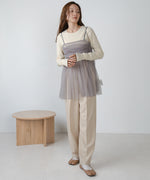 LAME TULLE CAMI TOPS