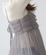 LAME TULLE CAMI TOPS