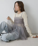 LAME TULLE CAMI TOPS
