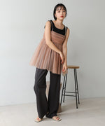 LAME TULLE CAMI TOPS