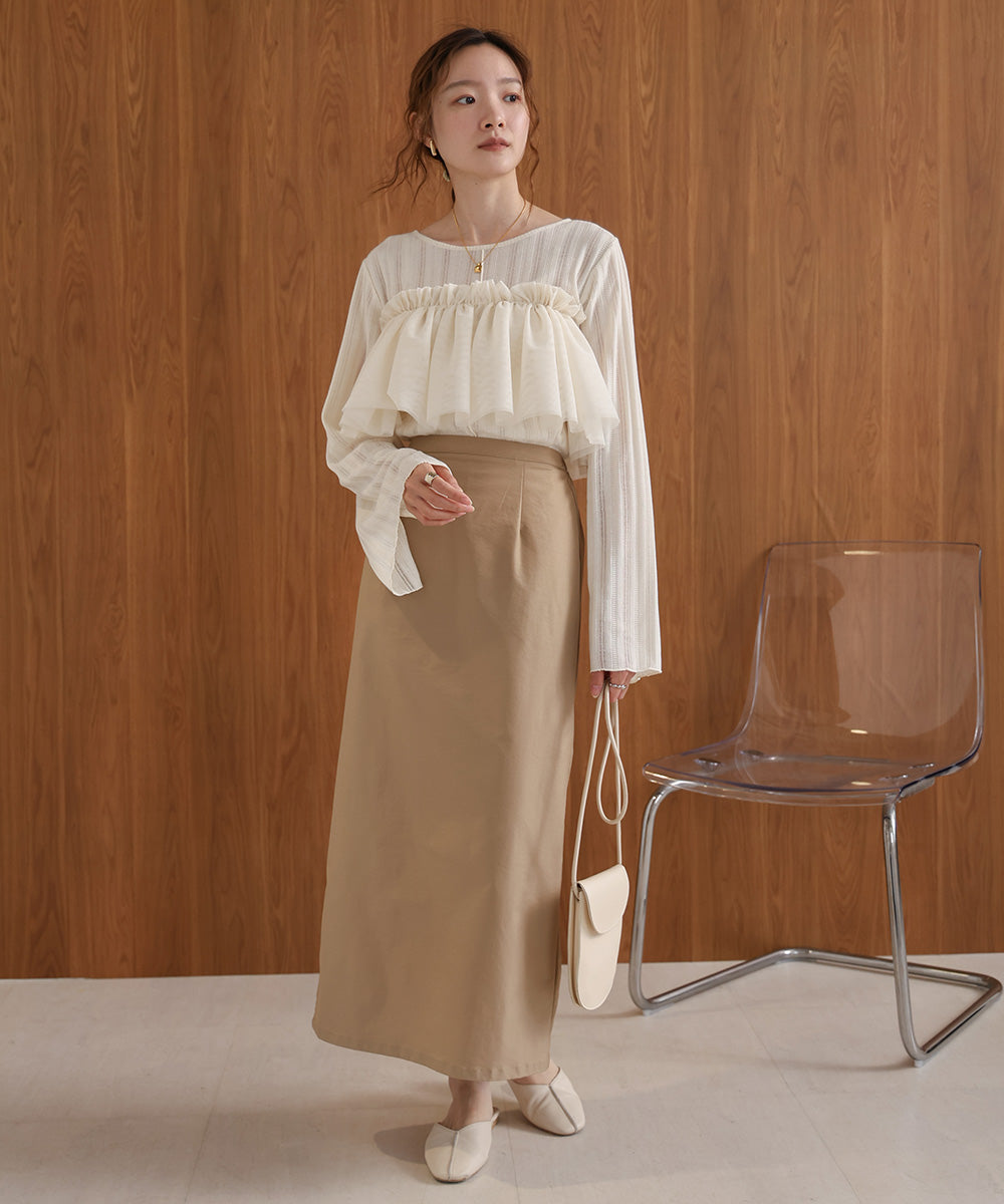 TULLE RUFFLE COLLAR