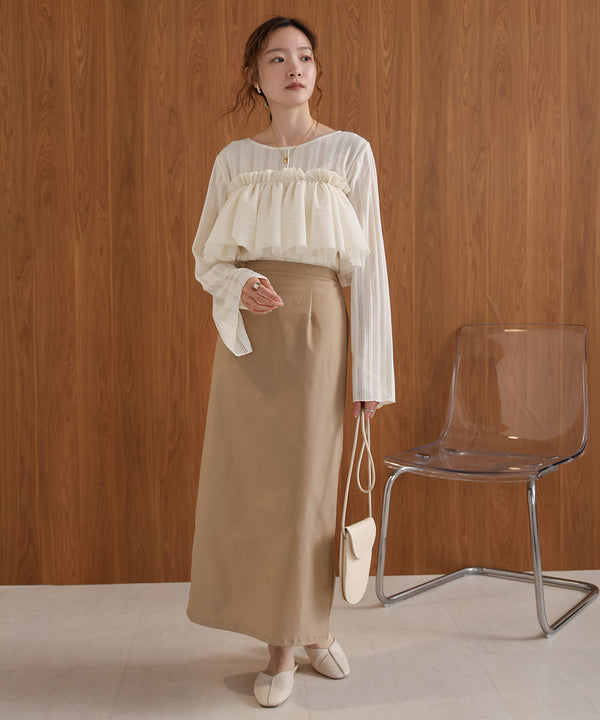 TULLE RUFFLE COLLAR