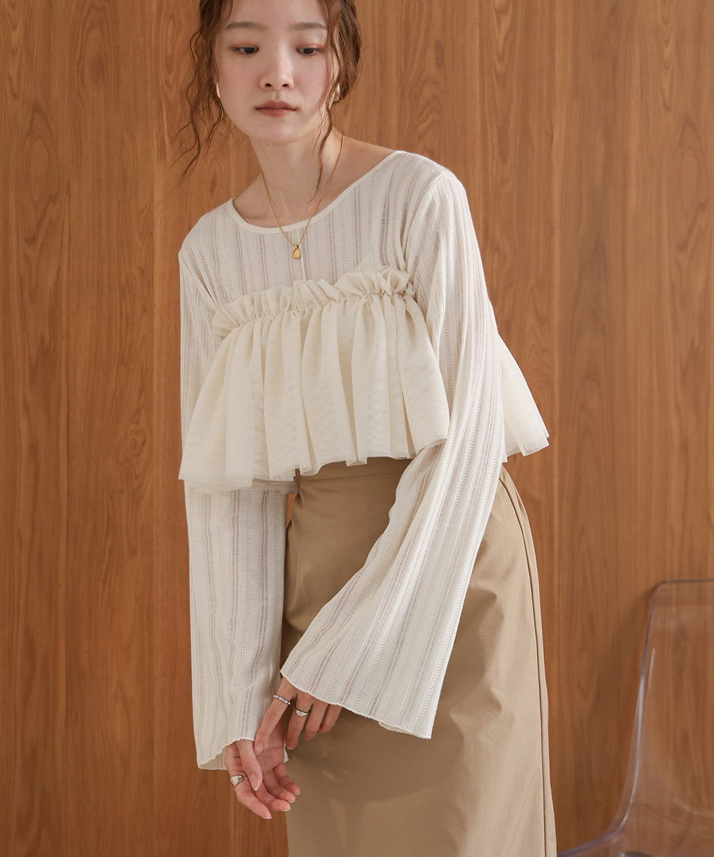 TULLE RUFFLE COLLAR