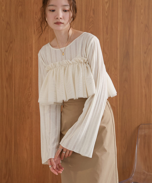 TULLE RUFFLE COLLAR