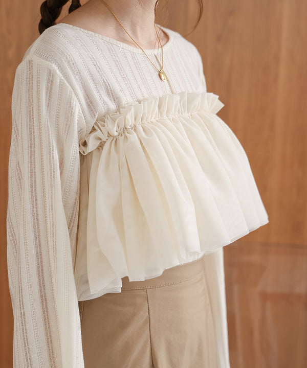 TULLE RUFFLE COLLAR