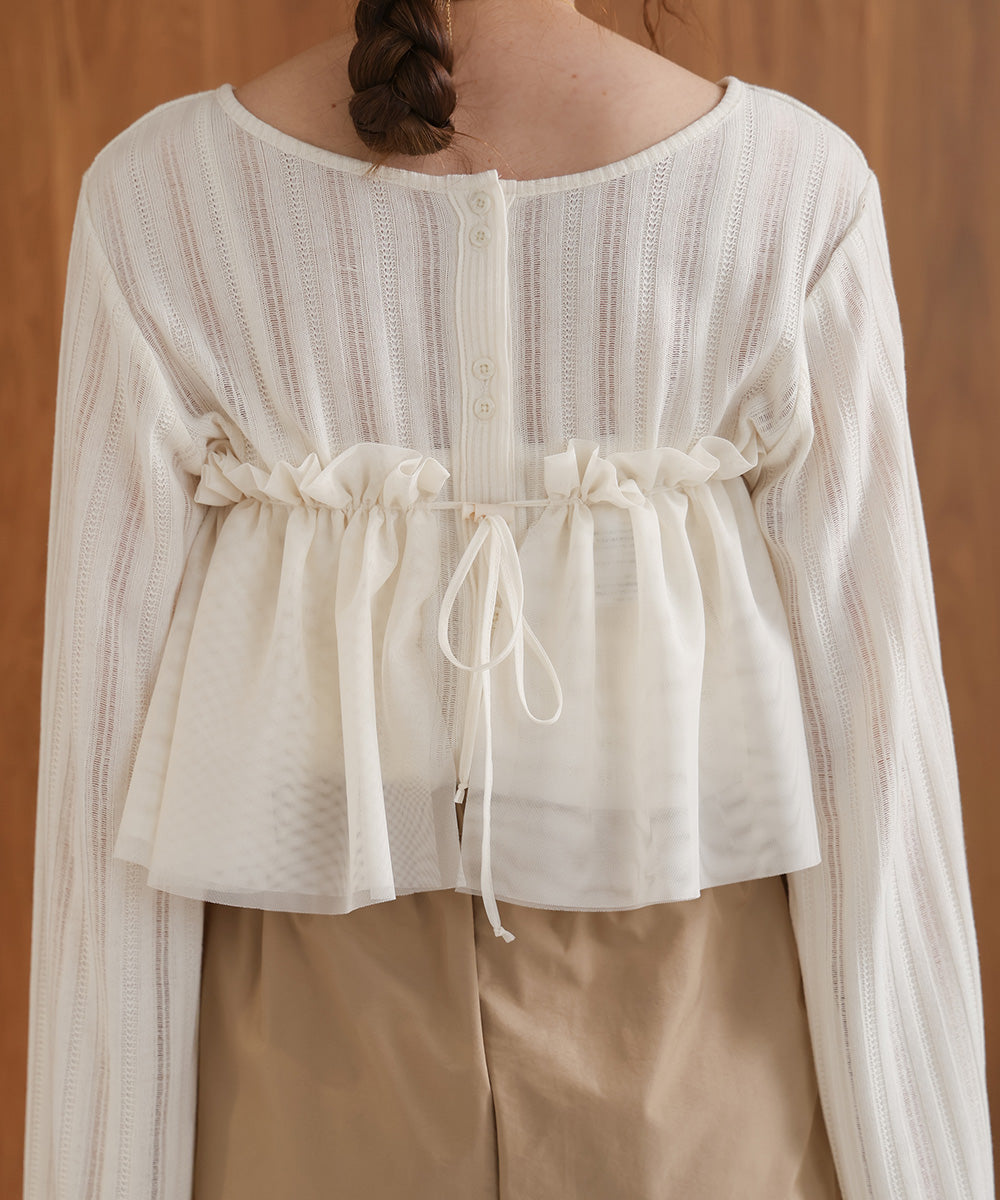 TULLE RUFFLE COLLAR