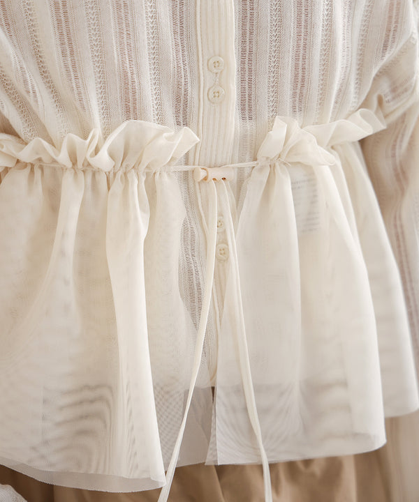 TULLE RUFFLE COLLAR