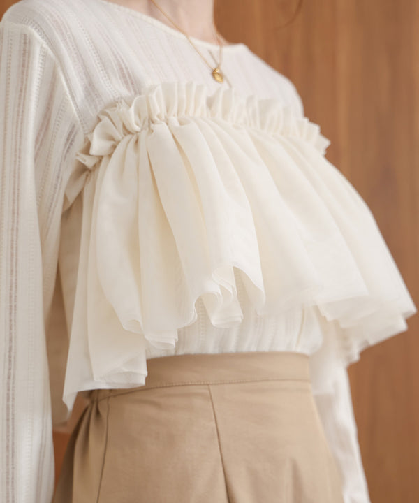 TULLE RUFFLE COLLAR