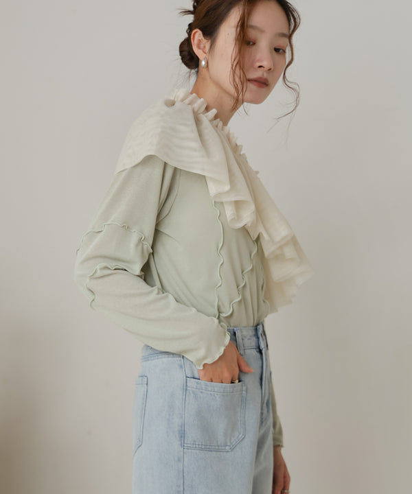 TULLE RUFFLE COLLAR