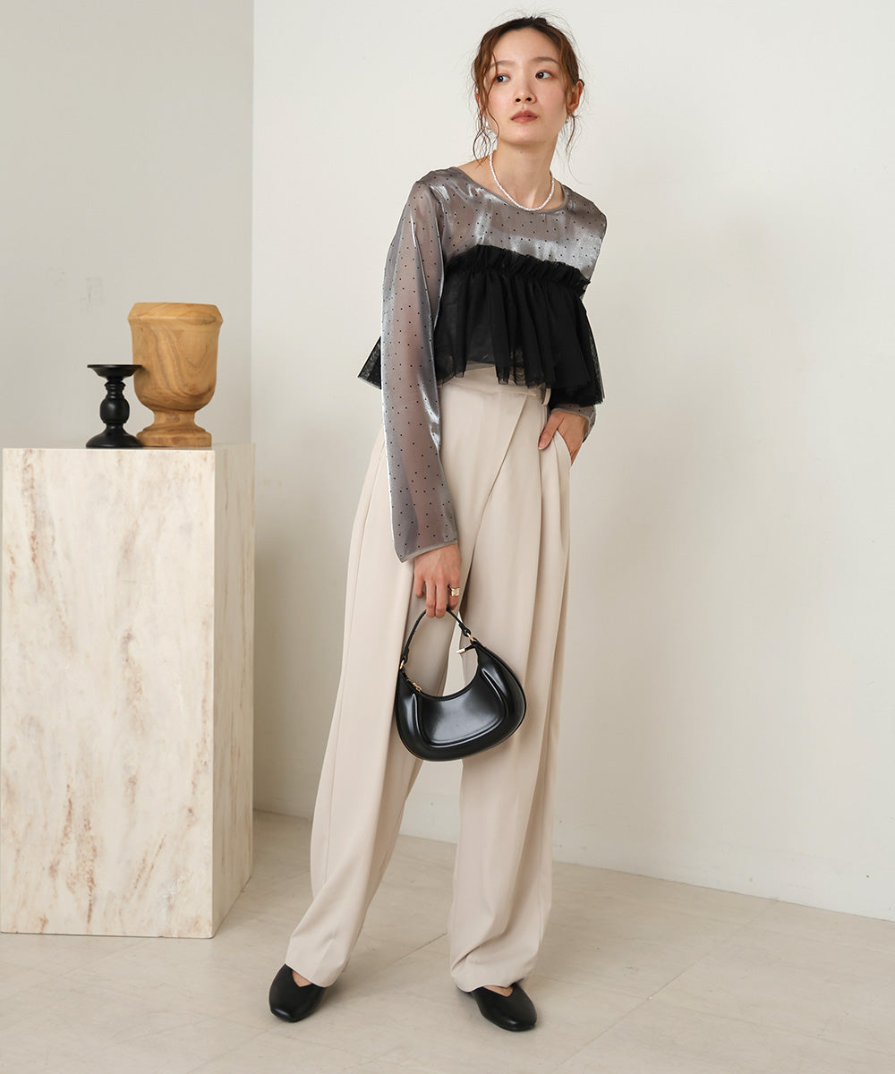 TULLE RUFFLE COLLAR