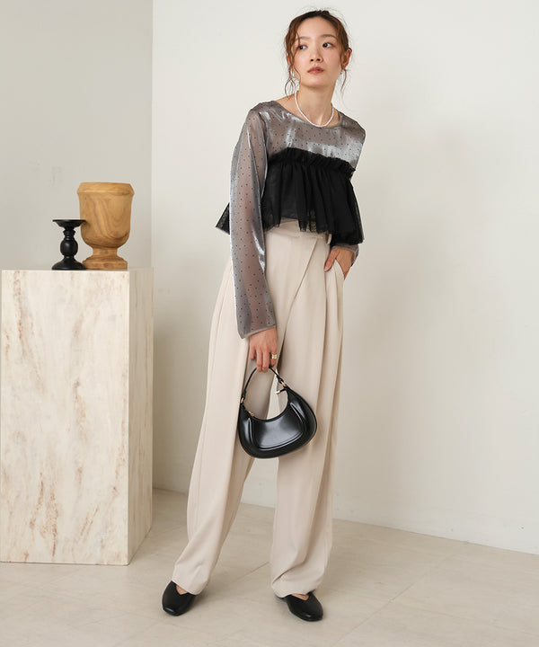 TULLE RUFFLE COLLAR