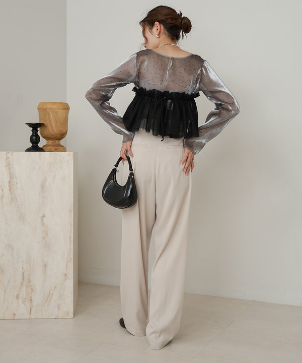 TULLE RUFFLE COLLAR