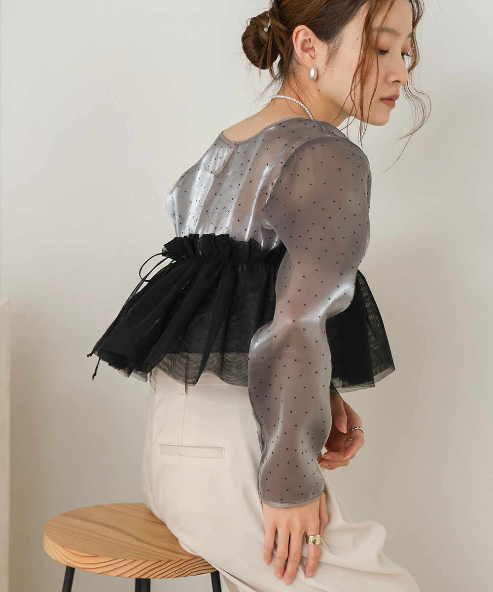 TULLE RUFFLE COLLAR