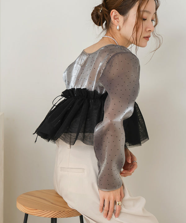 TULLE RUFFLE COLLAR