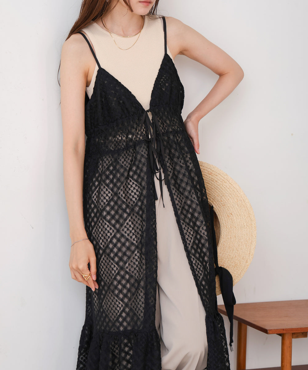 lace gilet camisole onepiece