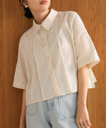 pleated shirt blouse