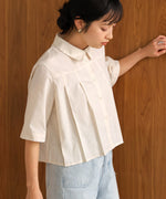 pleated shirt blouse