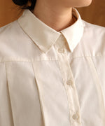 pleated shirt blouse