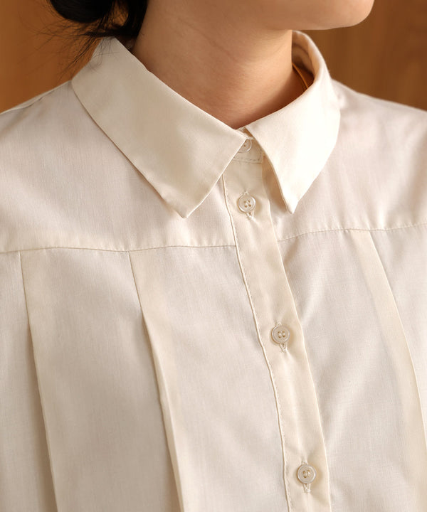 pleated shirt blouse