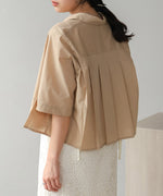 pleated shirt blouse
