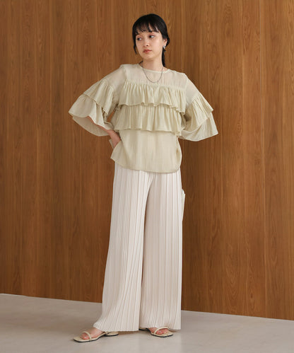 frilled tiered blouse