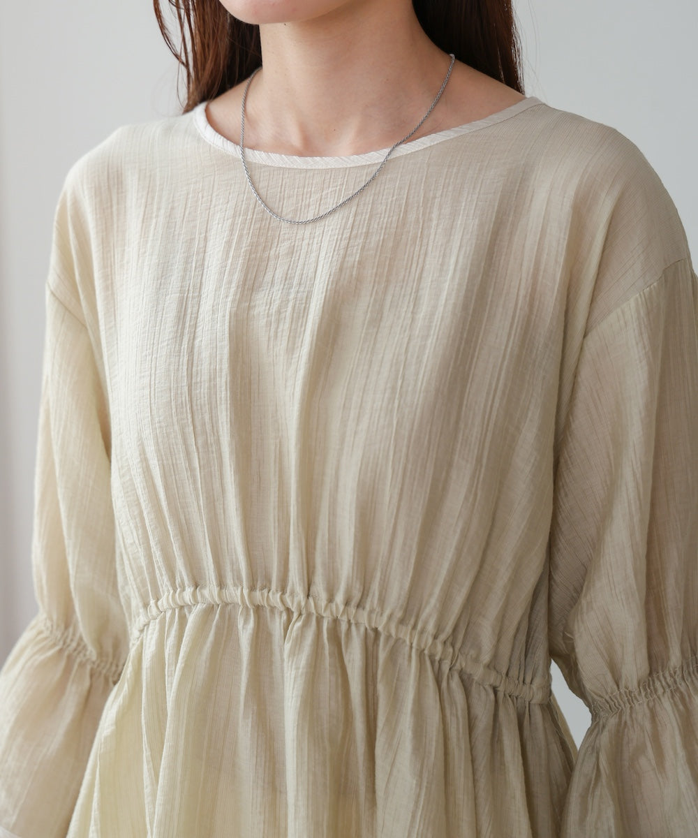 sleeve piping willow blouse